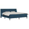 vidaXL Cadru de pat cu saltea cu saltea albastru 200 x 200 cm Catifea