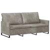 vidaXL Sofă cu 3 locuri Gri deschis 190 x 81 x 82 cm