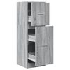 vidaXL Dulap de farmacie, sonoma gri, 40x41x118 cm, lemn prelucrat
