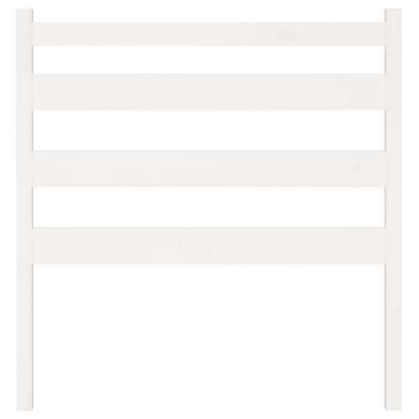 vidaXL Tăblie de pat, alb, 96x4x100 cm, lemn masiv de pin