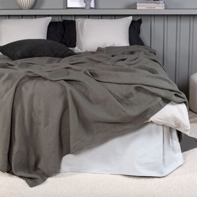 Venture Home Cuvertură de pat „Milo” 260x260 cm, gri, poliester
