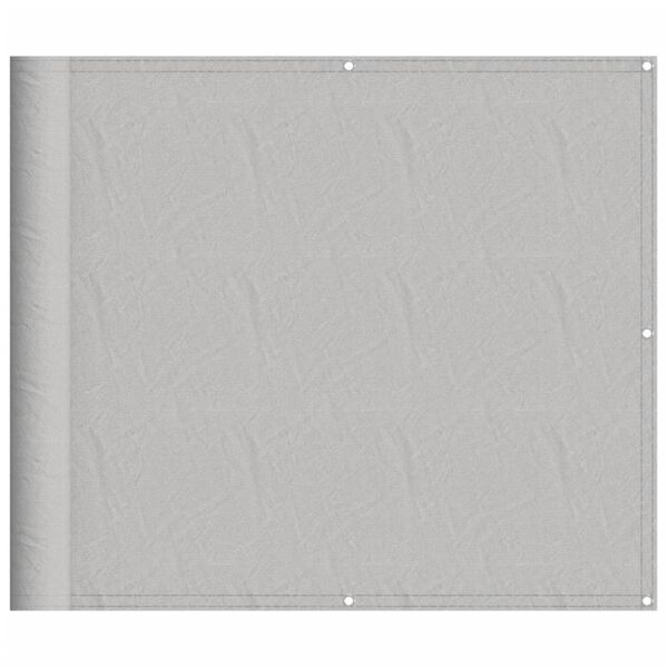 vidaXL Paravan de balcon gri deschis 90x500 cm 100% poliester oxford