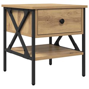 vidaXL Cabinet de Noptieră stejar artizanal 40 x 42 x 45 cm
