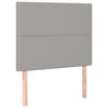 vidaXL Pat box spring cu saltea, gri deschis, 90x190 cm, textil