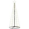vidaXL Brad de Crăciun LED Alb cald 250 cm Fier