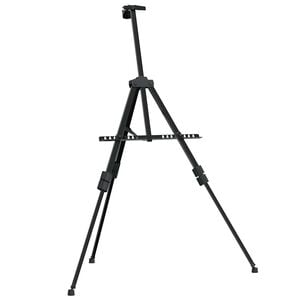 vidaXL Șevalet de expunere reglabil, negru, metal