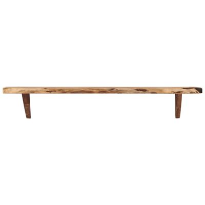 vidaXL Rafturi de perete, 2 buc., 110x20x18 cm, lemn masiv de acacia