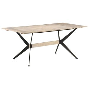 vidaXL Masă de bucătărie, 180x90x76 cm, lemn masiv de mango