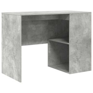 vidaXL Birou Gri din beton Lemn prelucrat 102 x 50 x 75 cm