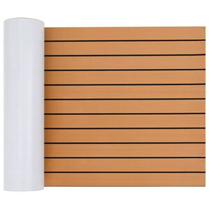 vidaXL Covor pentru Bărci Dungi Maro și negru 240 x 60 cm EVA