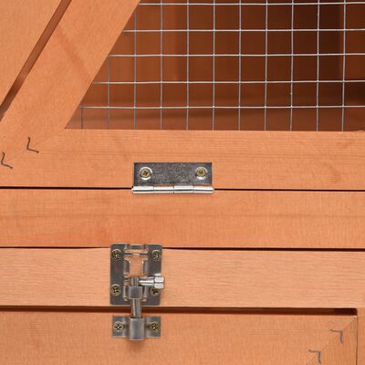 vidaXL Cușcă de iepuri, 152x127x109,5 cm, lemn masiv de brad