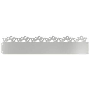 vidaXL Borduri pentru gazon 10 pcs Argintiu 103 x 0,05 x 22 cm