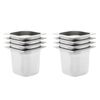 vidaXL Recipiente Gastronorm 8 buc. GN 1/6 150 mm oțel inoxidabil