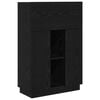 vidaXL Birou Stejar Negru 71.5 x 31.5 x 106.5 cm Lemn prelucrat