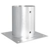 vidaXL Ancora rotundă de teren 12 buc. Argintiu 18 x 18 x 15 cm Metal
