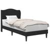 vidaXL Cadru de pat cu headboard Negru 80 x 200 cm Catifea