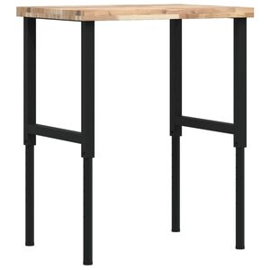 vidaXL Banc lucru 80x60x(73-99,5) cm lemn masiv acacia dreptunghiular