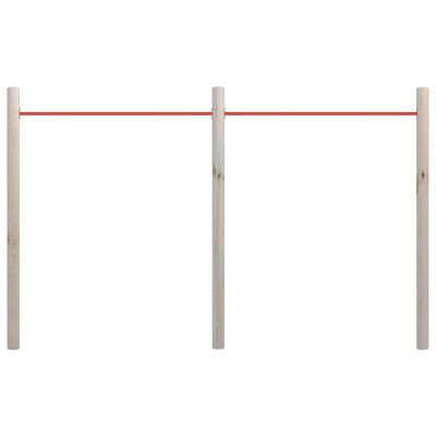 vidaXL Bară de gimnastică de grădină, 272x170 cm, lemn pin tratat&oțel