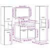 vidaXL Set de mobilier pentru baie 4 pcs Lemn Vechi Lemn compozit