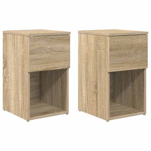 vidaXL Dulap de pat 2 pcs Stejar Sonoma 29 x 31,5 x 49 cm