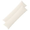 vidaXL Husă pentru pernă 2 pcs ALMELO Crem 40 x 145 cm cord