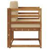 vidaXL Canapea de exterior Lemn de acacia solid și poliester natural