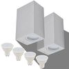 vidaXL Corp iluminat LED perete exterior 2 buc, pătrat, sus/jos