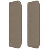 vidaXL Tăblie de pat cu aripioare gri taupe 93x16x78/88 cm textil