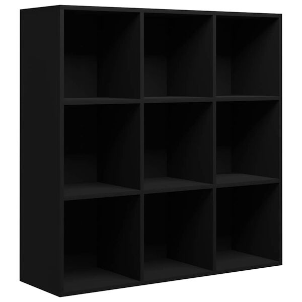 vidaXL Bibliotecă, negru, 98x29x97,5 cm, lemn prelucrat