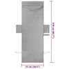 vidaXL Prosoape pentru șezlong 2 pcs Gri închis 210 x 75 cm