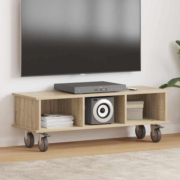 vidaXL Support TV Stejar Sonoma 100 x 35 x 35 cm Lemn compozit
