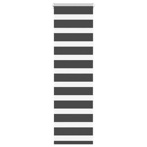 vidaXL Jaluzea tip zebra neagră lățime țesătură 35,9 cm poliester