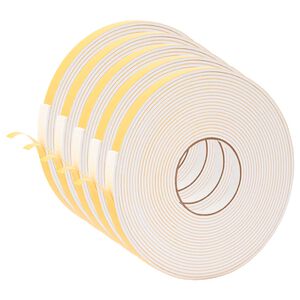 vidaXL Bandă din spumă autoadezivă 5 buc. Alb 15mm x 10m Spumă CR