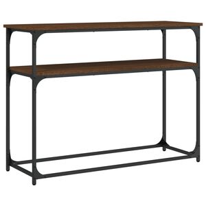 vidaXL Măsuță consolă, stejar maro, 100x35,5x75 cm, lemn prelucrat