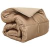 vidaXL Duvet de iarnă Auriu 220 x 260 cm Satin și Microfibra