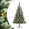 vidaXL 150 LED-uri Alb cald PVC și Metal Verde și alb