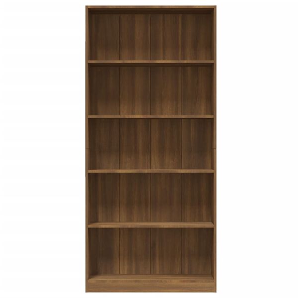 vidaXL Bibliotecă 5 niveluri stejar maro 80x24x175 cm lemn compozit
