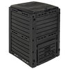 vidaXL Compostor de grădină Negru 59,5 x 60 x 81,5 cm 280 l 100% PP