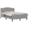 vidaXL Cadru de pat cu headboard Gri deschis 160 x 200 cm Catifea