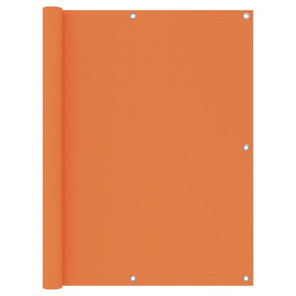 vidaXL Paravan de balcon, portocaliu, 120x600 cm, țesătură Oxford