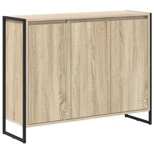vidaXL Dulap lateral Stejar Sonoma 96,5 x 30 x 75 cm Lemn prelucrat