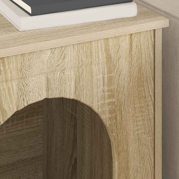 vidaXL Casa pentru pisici Sonoma 53 x 52 x 62 cm Lemn compozit