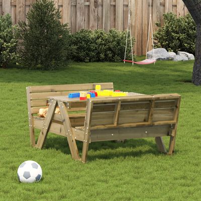vidaXL Masă de picnic pentru copii, 88x122x58 cm lemn impregnat de pin