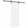 vidaXL Ușă glisantă ORKDAL 83 x 211 cm Lemn prelucrat Alb și negru