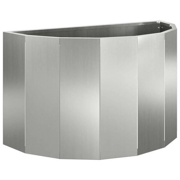 vidaXL Jardinieră Argintiu 60 x 30 x 35 cm Oțel Galvanizat