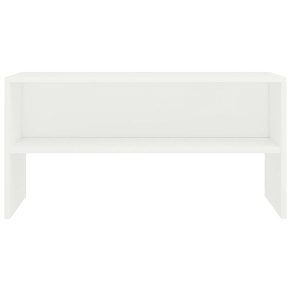 vidaXL Dulap TV, alb, 80x40x40 cm, lemn prelucrat