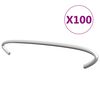 vidaXL C&acirc;rlige pentru gabioane, 100 buc., oțel galvanizat, 15 cm