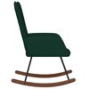 vidaXL Scaun balansoar, verde închis, catifea