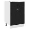 vidaXL Dulap suspendat Stejar Negru 50 x 46 x 81,5 cm Lemn prelucrat