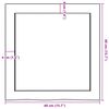 vidaXL Blat de baie, maro deschis, 40x40x(2-4) cm, lemn masiv tratat